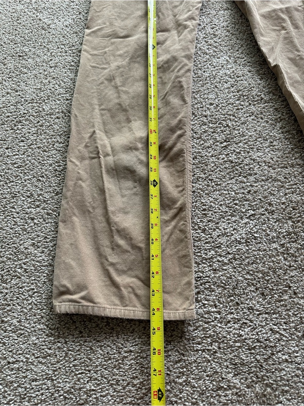 Lucky Brand Pants Men's 36x34 Beige 361 Vintage Straight Chino Casual Corduroy - Picture 7 of 10